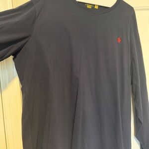Polo Ralph Lauren Men’s Navy Blue Long Sleeve Crewneck Shirt – Size 3XB